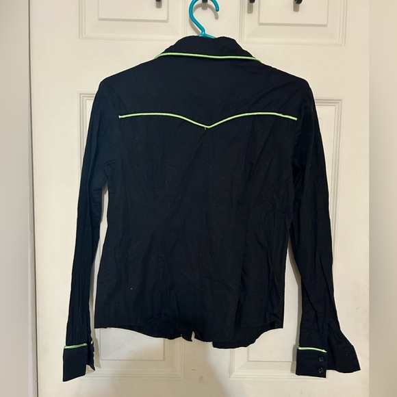 Banned Apparel Womens Western Frankenstein Shirt Black Long Sleeve - Medium - Picture 4 of 5